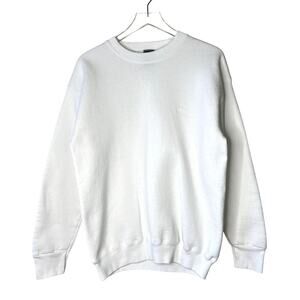 Vintage USA Olympic Crew Neck Pullover Sweatshirt White LARGE Olympics Rings